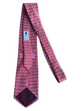 Vineyard Vines Red Baseball Bat & Glove Silk Tie 100% Handmade USA Mens Accessor